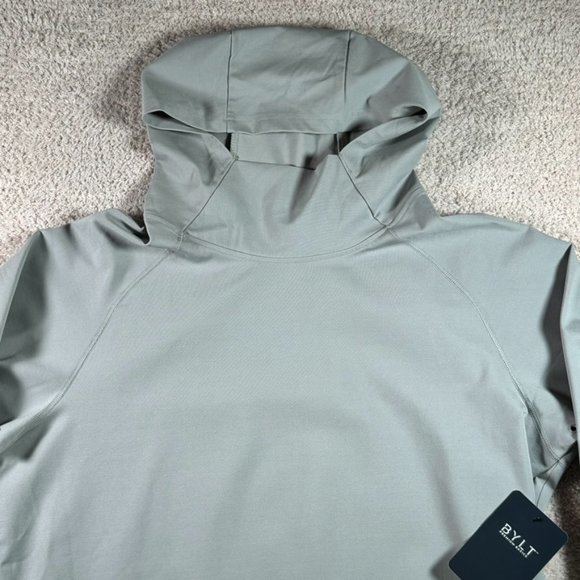 Bylt Mens Elite Drop Cut Pullover Hoodie Sweatshirt Grey Size Large NWT Comfy - Picture 4 of 11